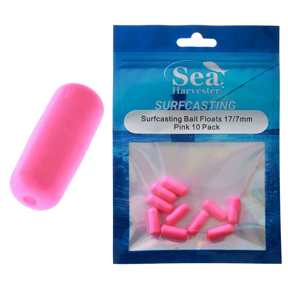 Sea Harvester Surfcasting Bait Floats 17 x 7mm Qty 10 Pink