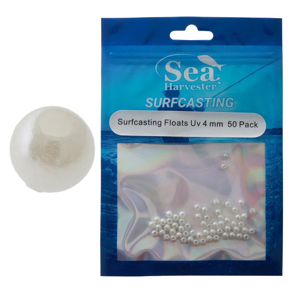Sea Harvester UV Surfcasting Floating Beads 4mm Qty 50