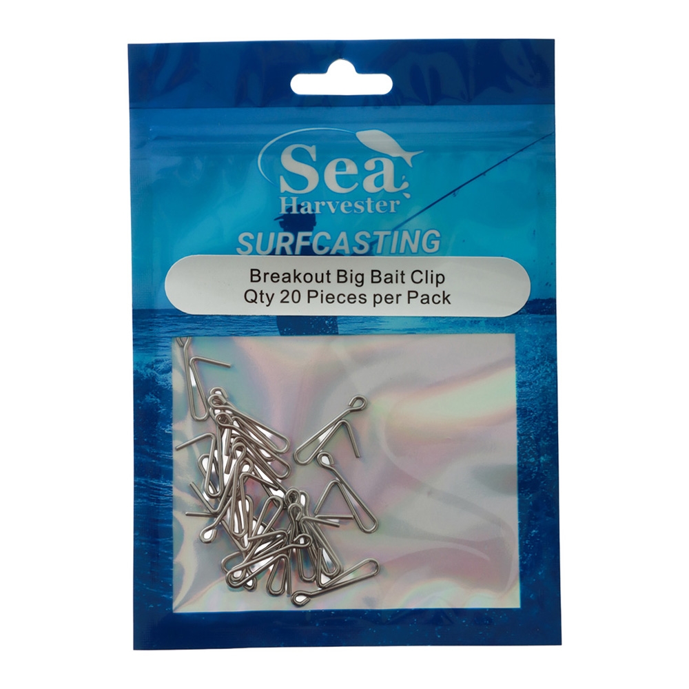 Sea Harvester Breakout Surfcasting Big Bait Clips Qty 20