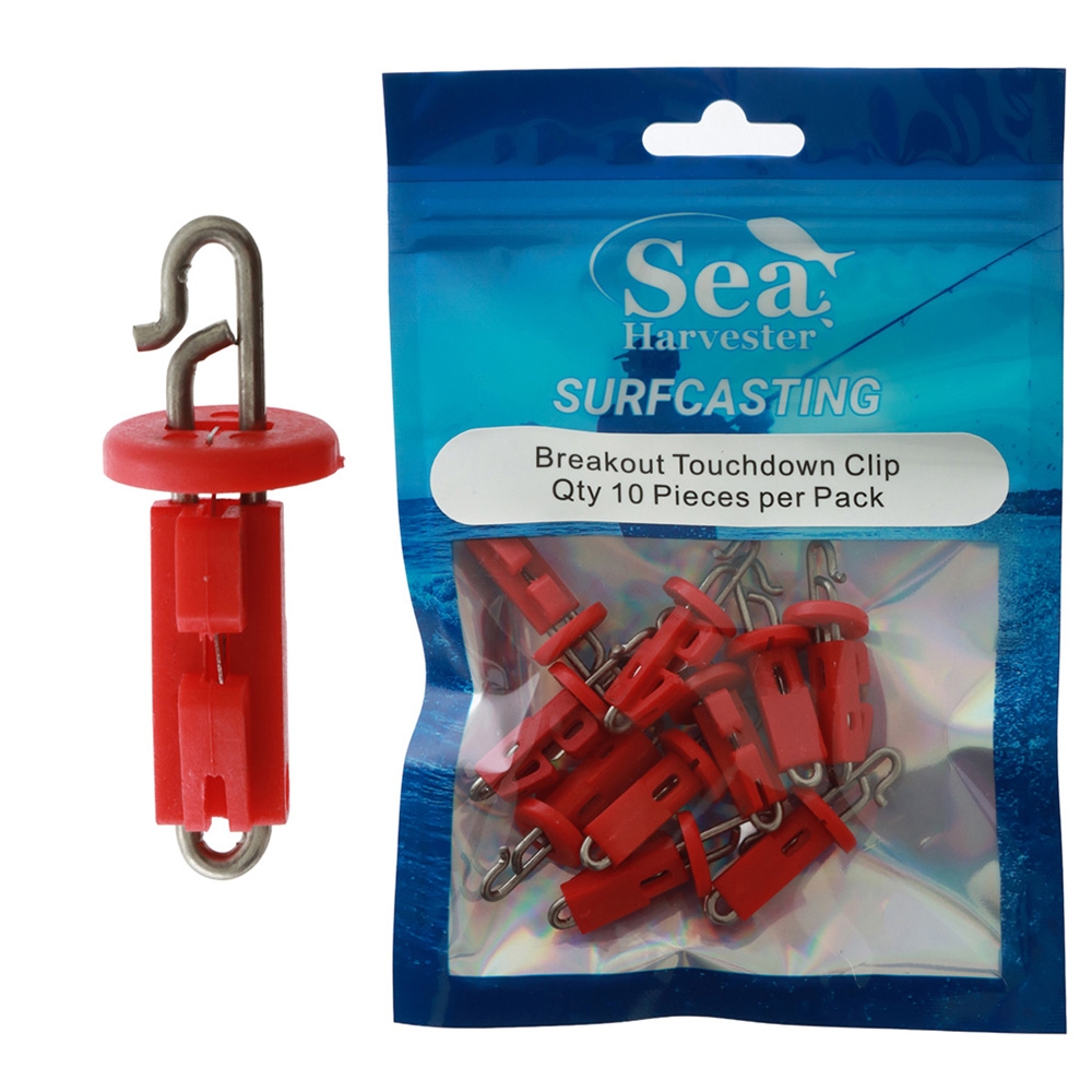 Sea Harvester Breakout Surfcasting Touchdown Clips Qty 10
