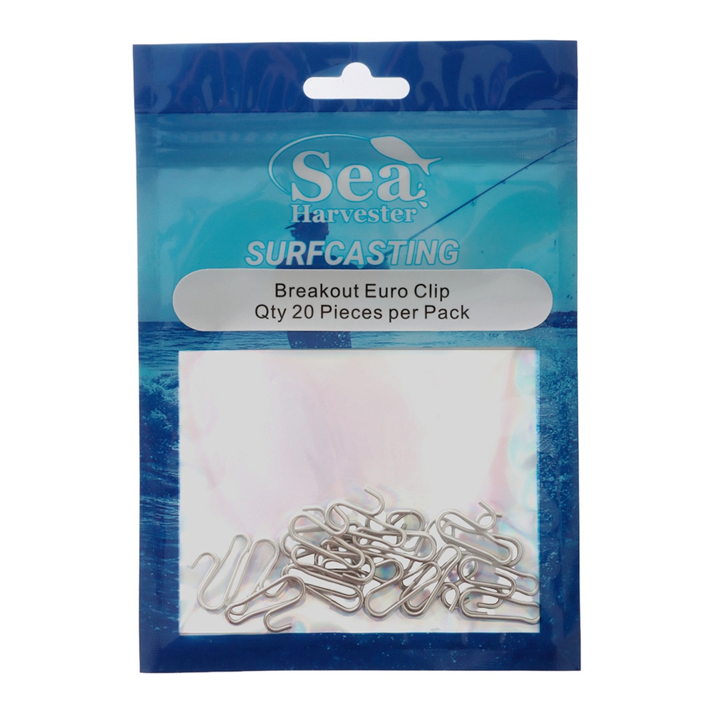 Sea Harvester Breakout Surfcasting Euro Clips Qty 20