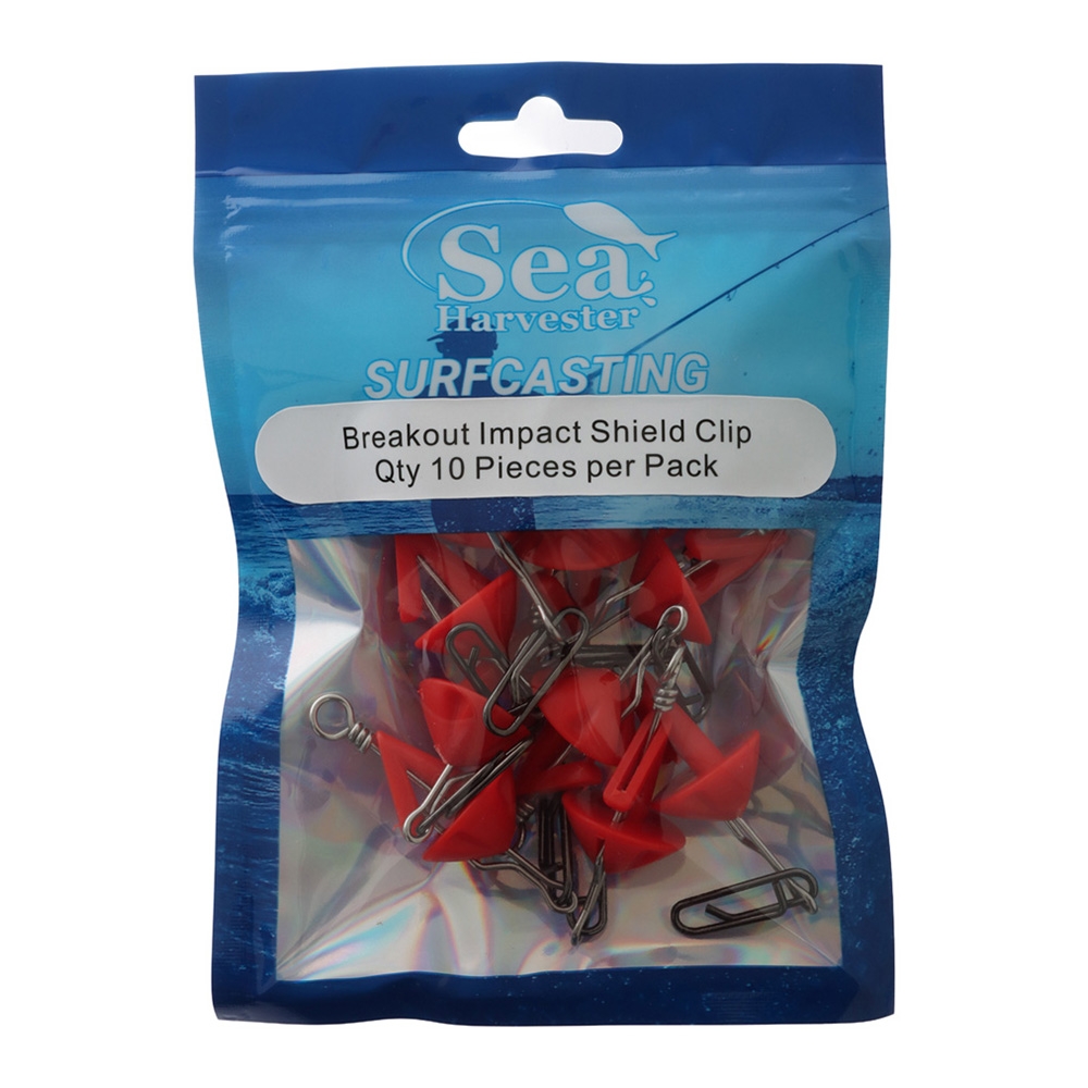 Sea Harvester Breakout Surfcasting Impact Shield Clips Qty 10