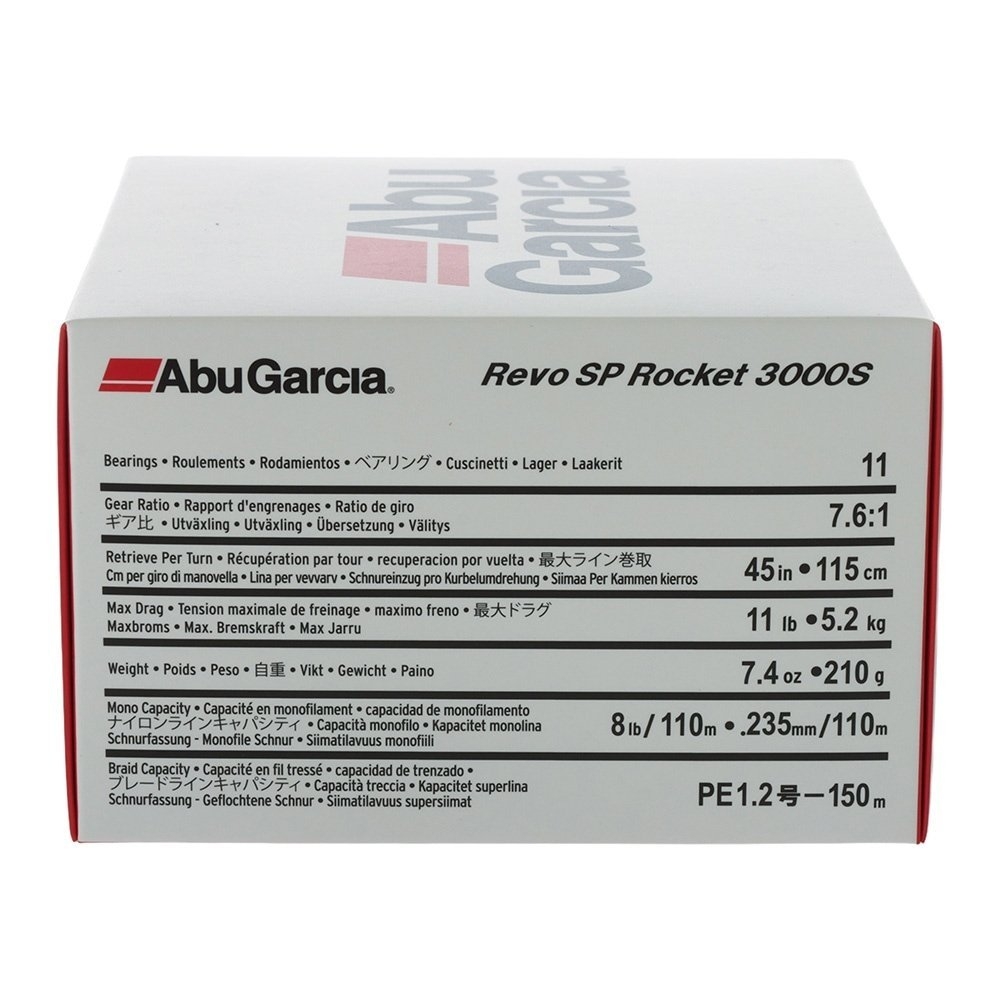 Abu Garcia Revo Rocket 3000S Veritas Canal Spinning Combo 7ft 8in 1-3kg 2pc