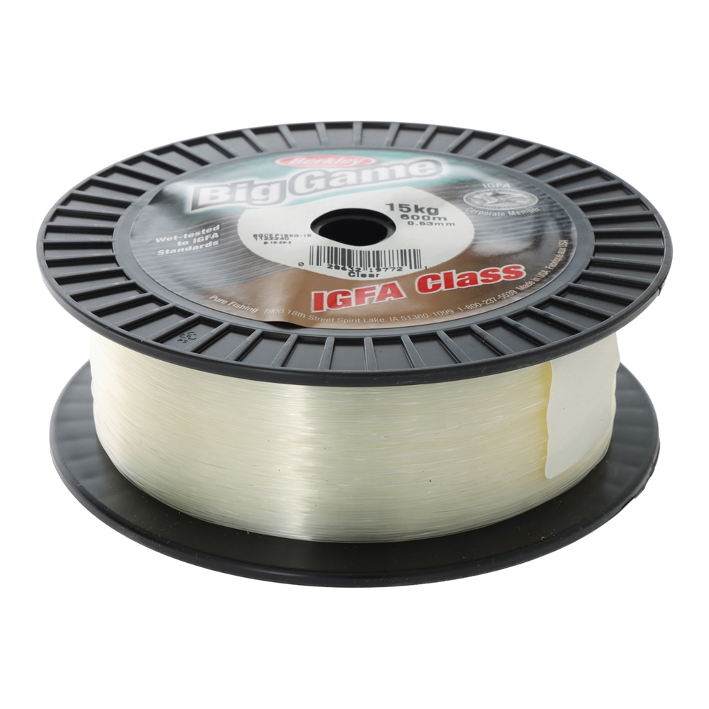 Berkley Big Game IGFA Class Monofilament Line Clear 600m 15kg 0.53mm