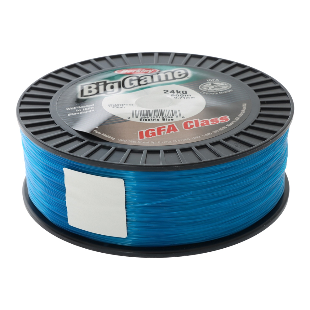 Berkley Big Game IGFA Class Monofilament Line Electric Blue 600m 24kg 0.68mm