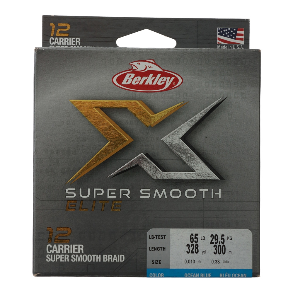 Berkley X Super Smooth Elite 12 Braid Ocean Blue 300m 65lb 0.33mm