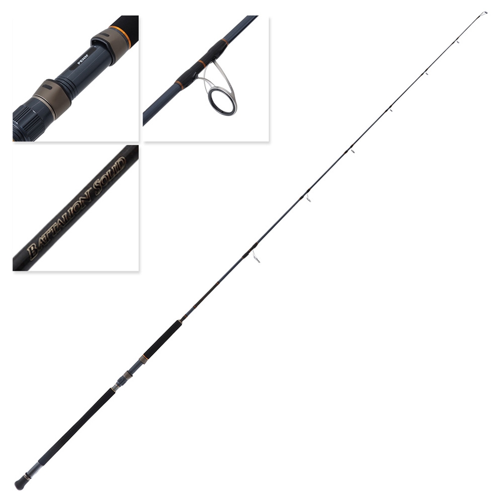 PENN Battalion Solid 742SPMH Offshore Spin Rod 7ft 4in PE3-4 2pc