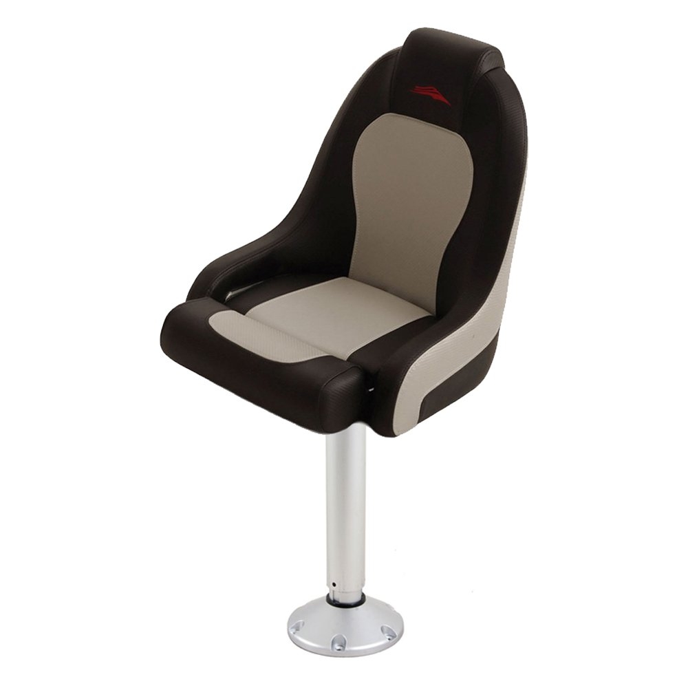 BLA Anglapro Recon Elite Boat Seat with Flip-Up Bolster and Boat Seat Pedestal