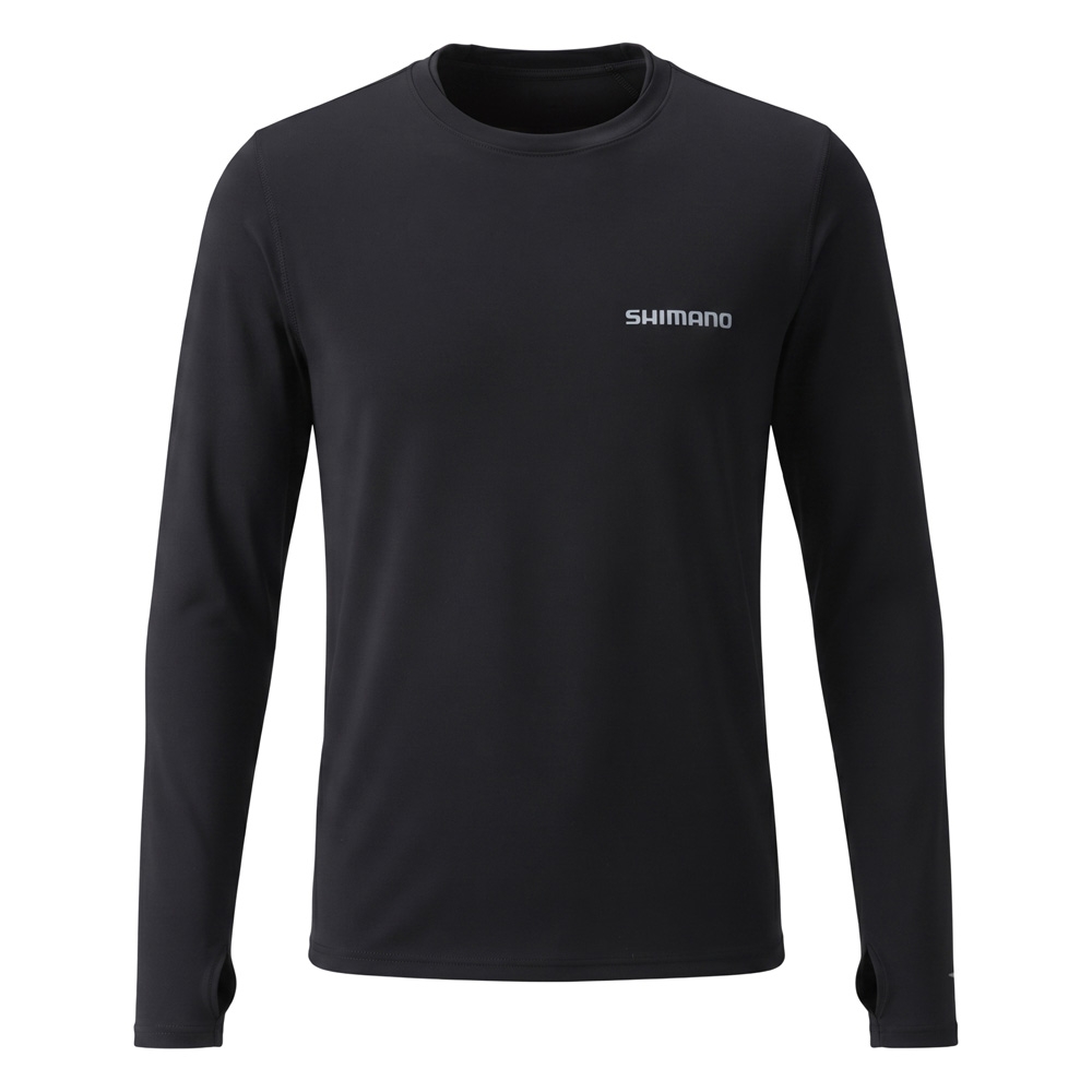 Shimano Limitless Mens Thermal Long Sleeve Base Layer Top Black