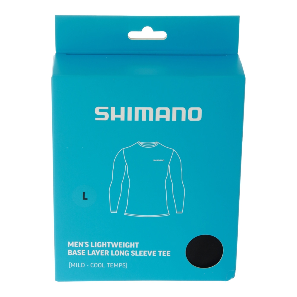 Shimano Limitless Mens Thermal Long Sleeve Base Layer Top Black