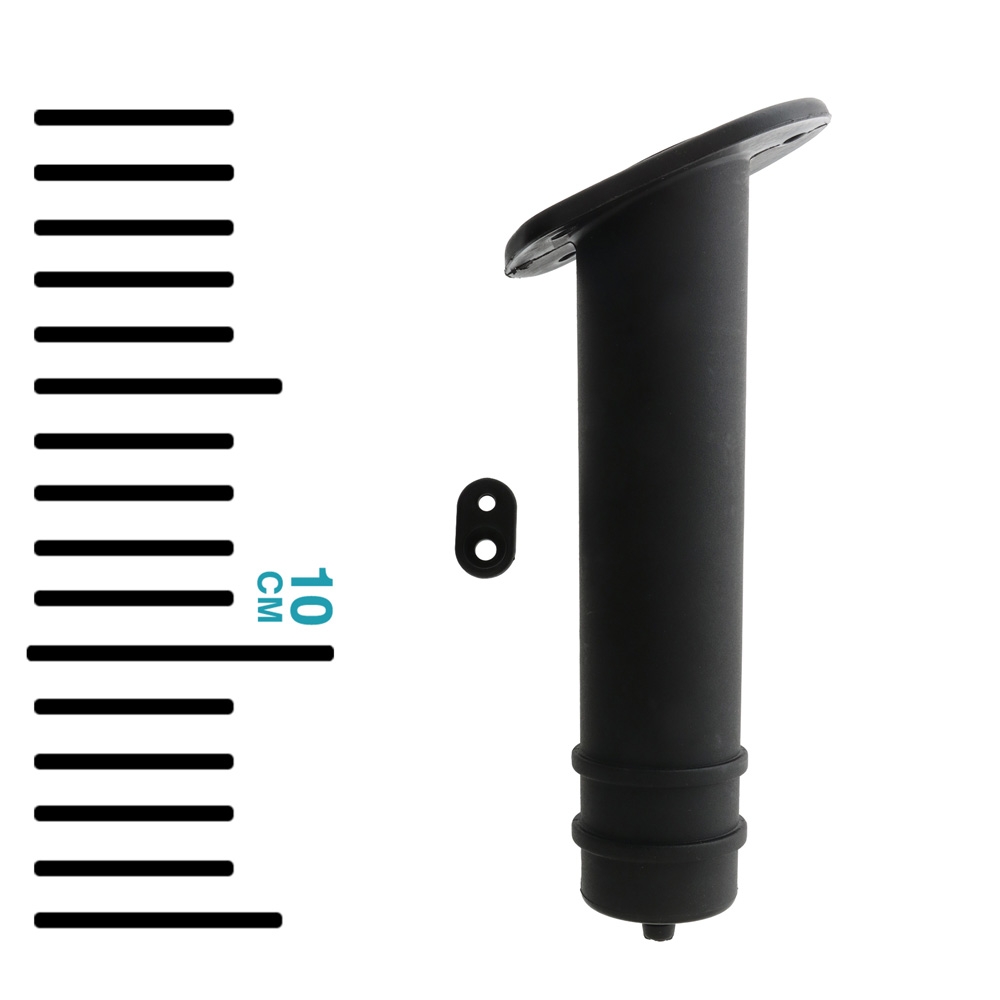 Tenob Composite Flush Mount Rod Holder Black Short 205mm