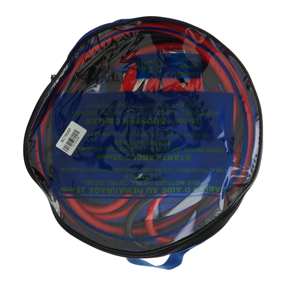 Powertrain Heavy Duty Surge Protected Jumper Leads 3.5m 750A