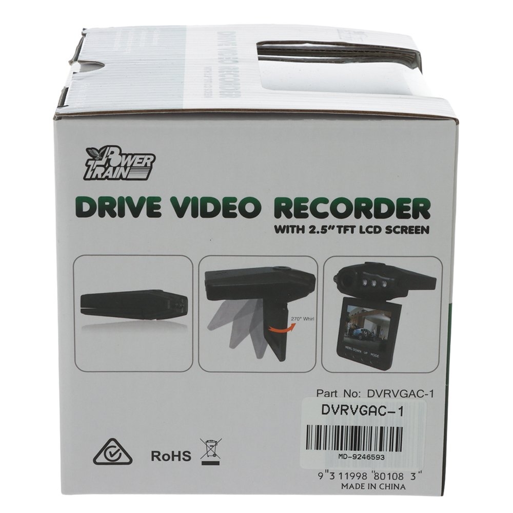 Powertrain Dash Cam with Motion Detection Sensor 12V/24V