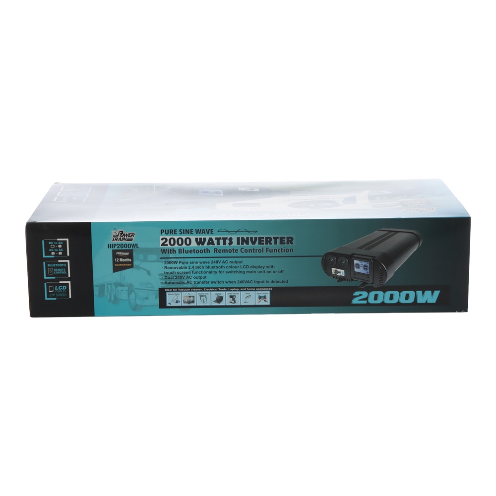 Powertrain Pure Sine Wave Inverter with Bluetooth Control 2000W