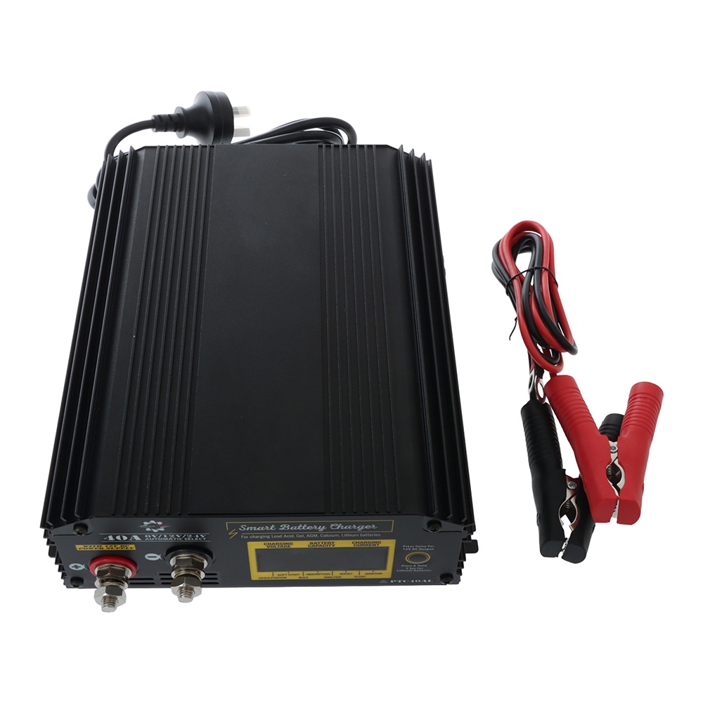 Powertrain 8-Stage Smart Battery Charger PTC40AL 13.5V 40A
