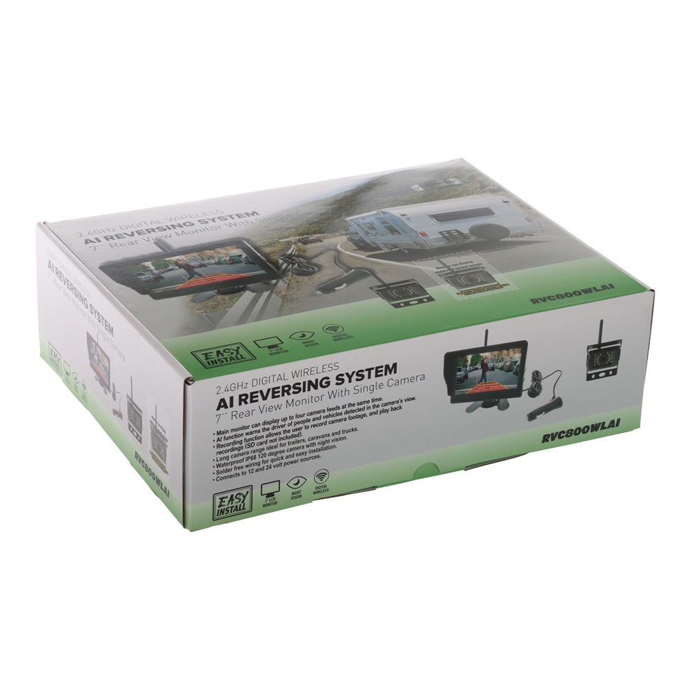 Powertrain Reverse Camera with 7in LCD Display, AI and DVR
