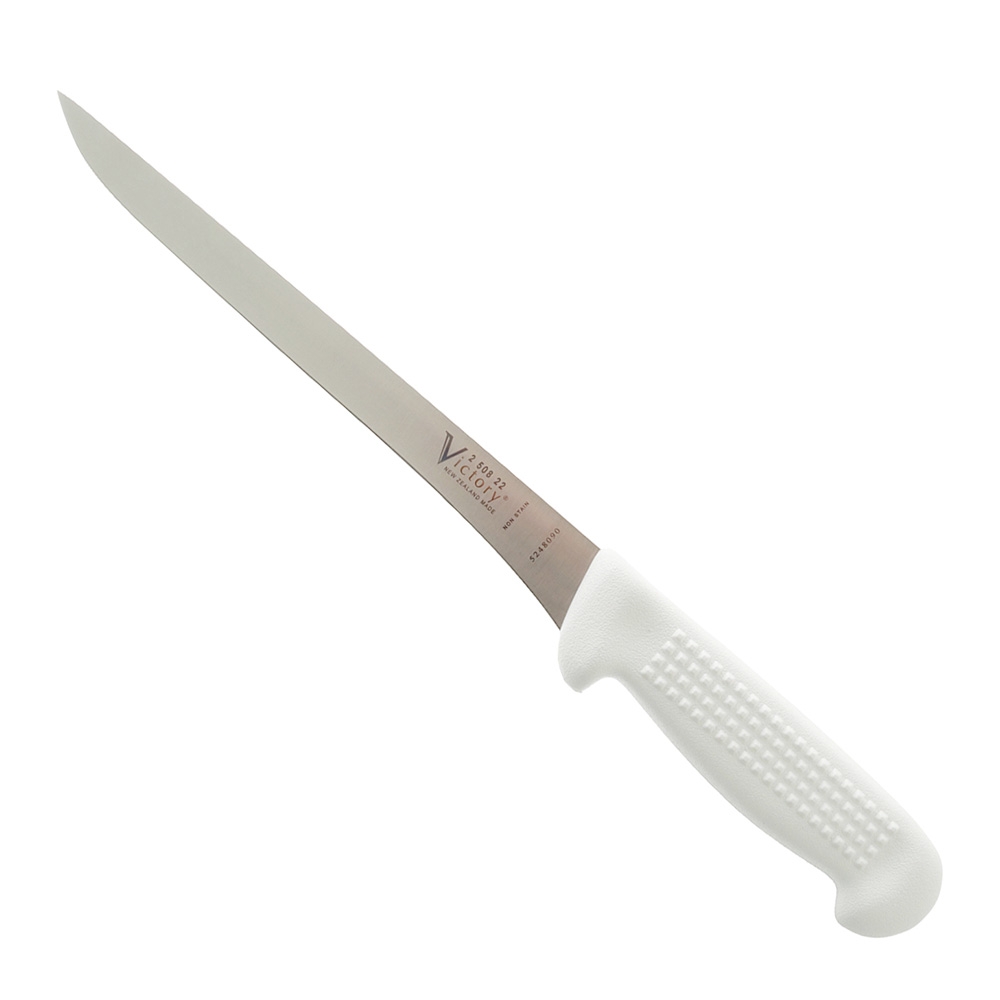 Victory 508 Straight Filleting Knife 22cm White