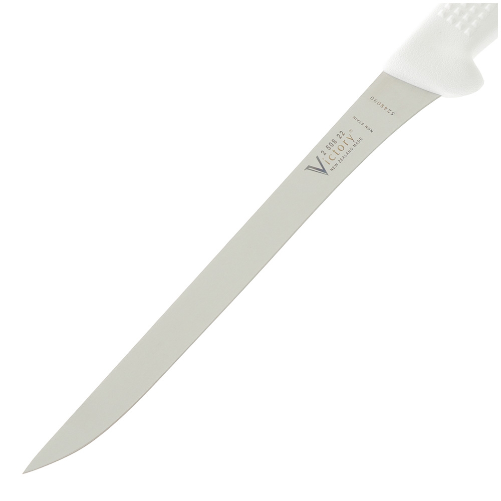 Victory 508 Straight Filleting Knife 22cm White