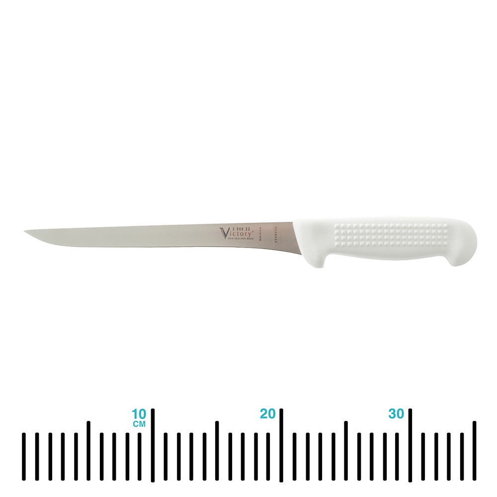 Victory 508 Straight Filleting Knife 22cm White