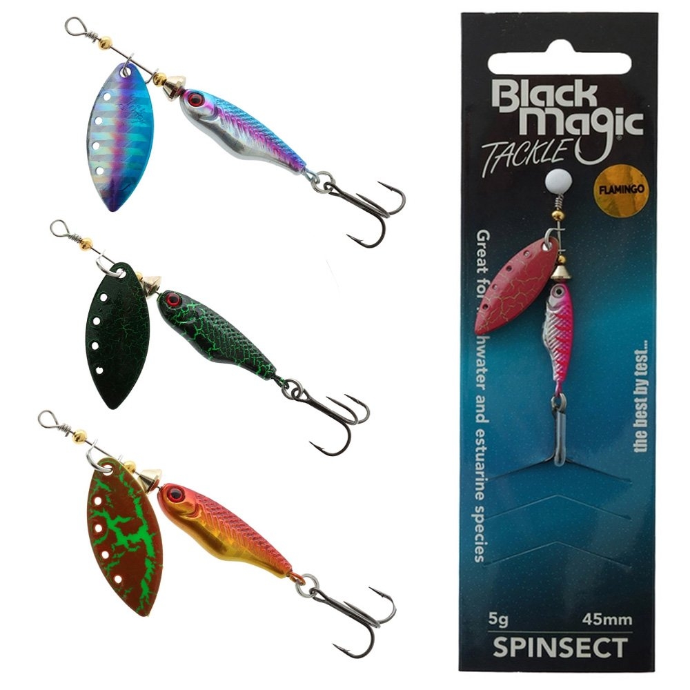 Black Magic Spinsect Freshwater Spinner Lure 5g 45mm