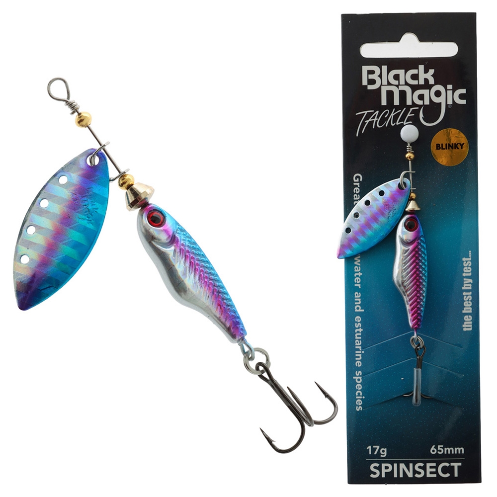 Black Magic Spinsect Freshwater Spinner Lure 17g 65mm Blinky