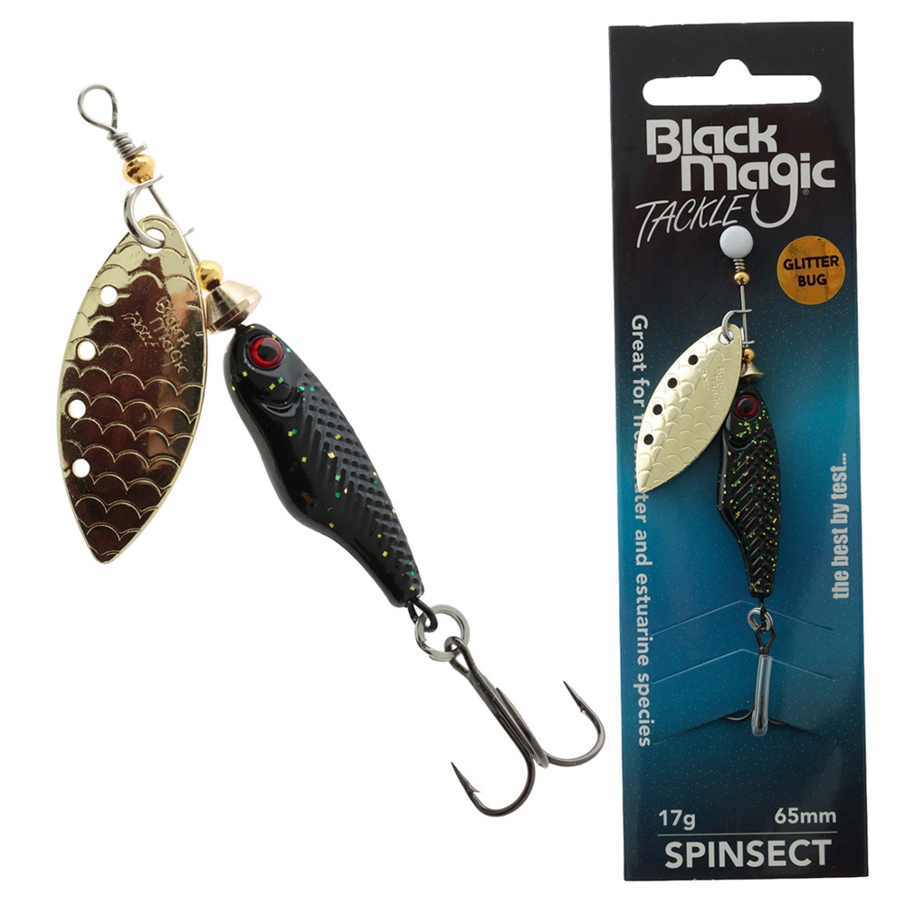 Black Magic Spinsect Freshwater Spinner Lure 17g 65mm Glitterbug