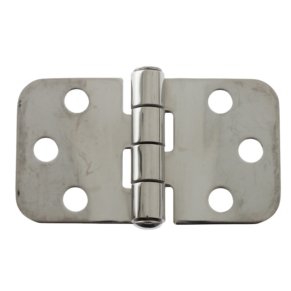 Sinox 316 Polished Stainless Steel Flush Door Hinge 70x40x2mm