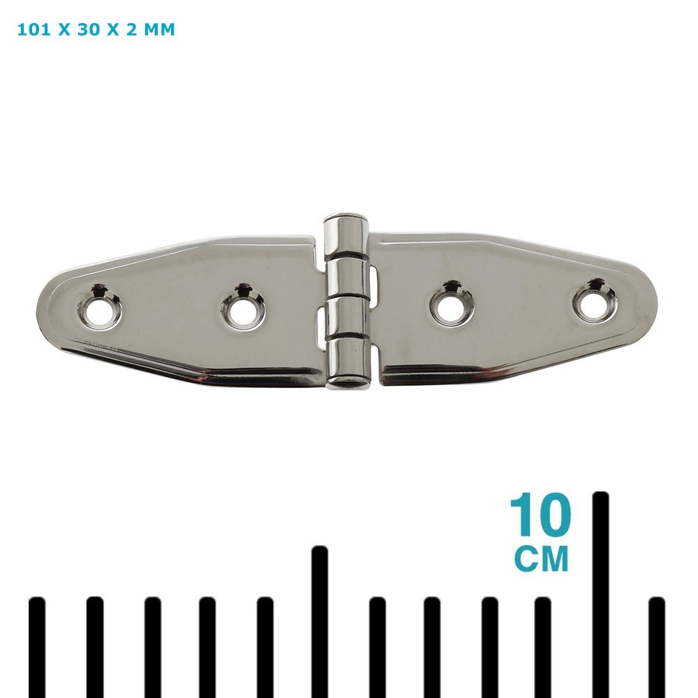Sinox 316 Polished Stainless Steel Marine Strap Hinge