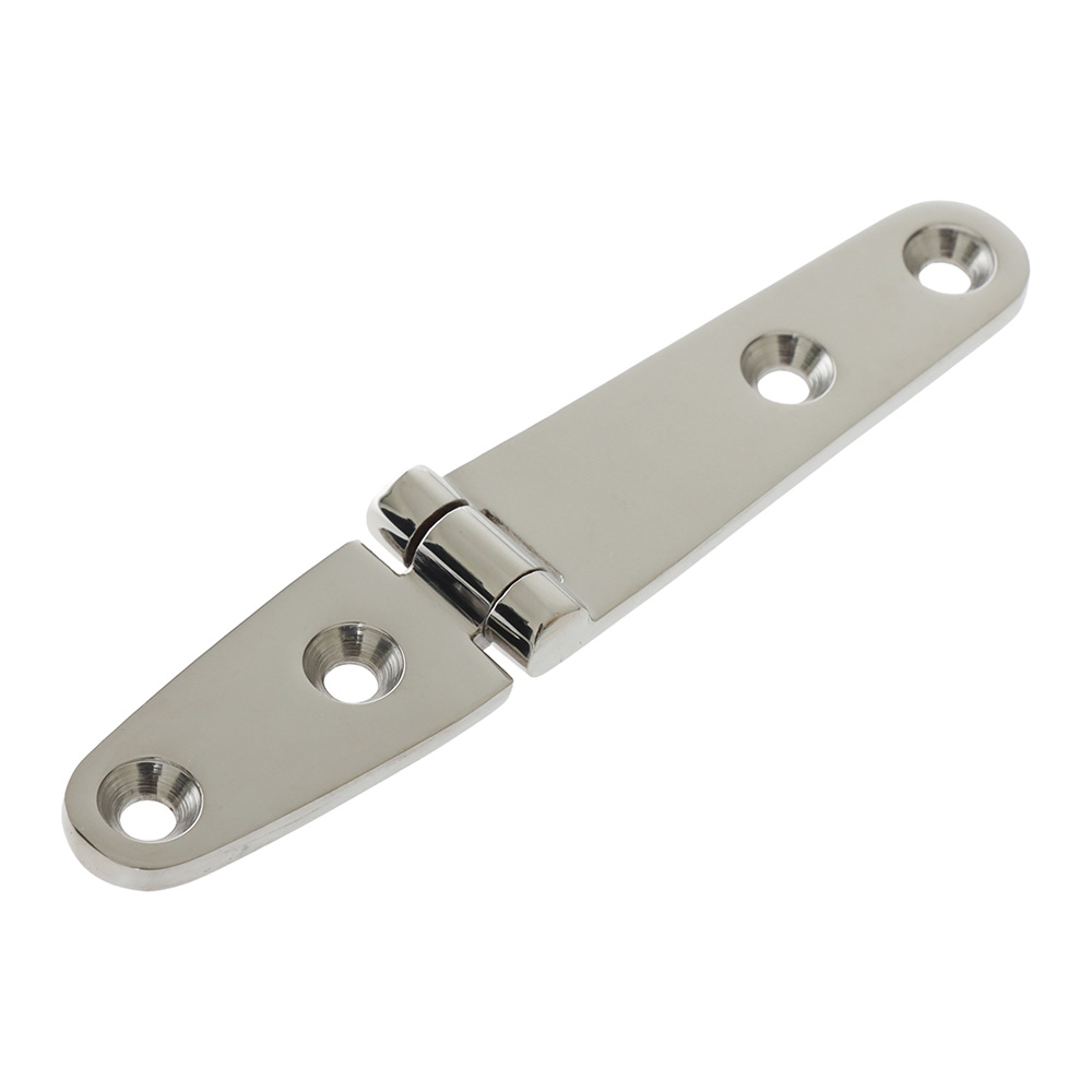 Sinox 316 Polished Stainless Steel Marine Strap Hinge 130 x 25 x 4.2 mm
