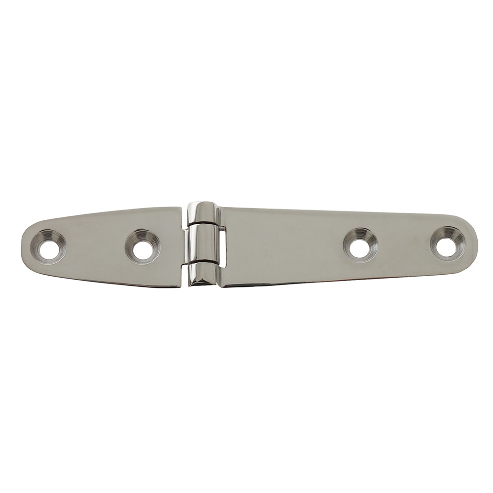 Sinox 316 Polished Stainless Steel Marine Strap Hinge 130 x 25 x 4.2 mm