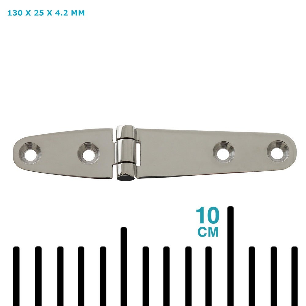 Sinox 316 Polished Stainless Steel Marine Strap Hinge