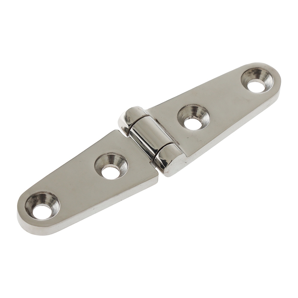 Sinox 316 Polished Stainless Steel Marine Strap Hinge 96 x 23 x 5 mm