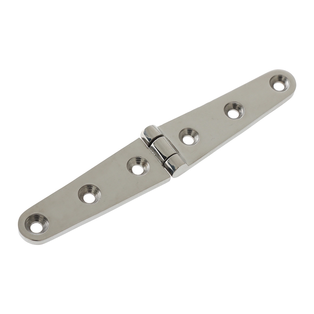 Sinox 316 Polished Stainless Steel Marine Strap Hinge 160 x 27 x 5 mm