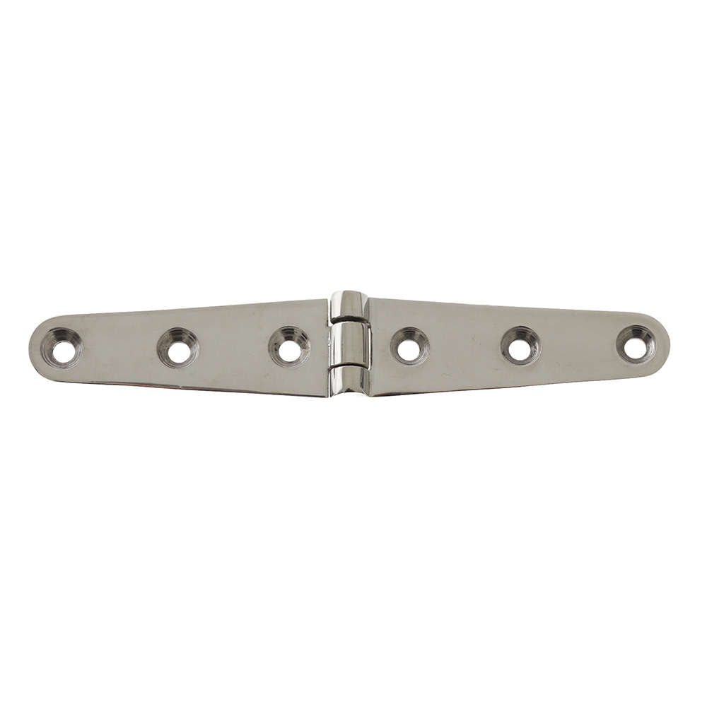 Sinox 316 Polished Stainless Steel Marine Strap Hinge 160 x 27 x 5 mm