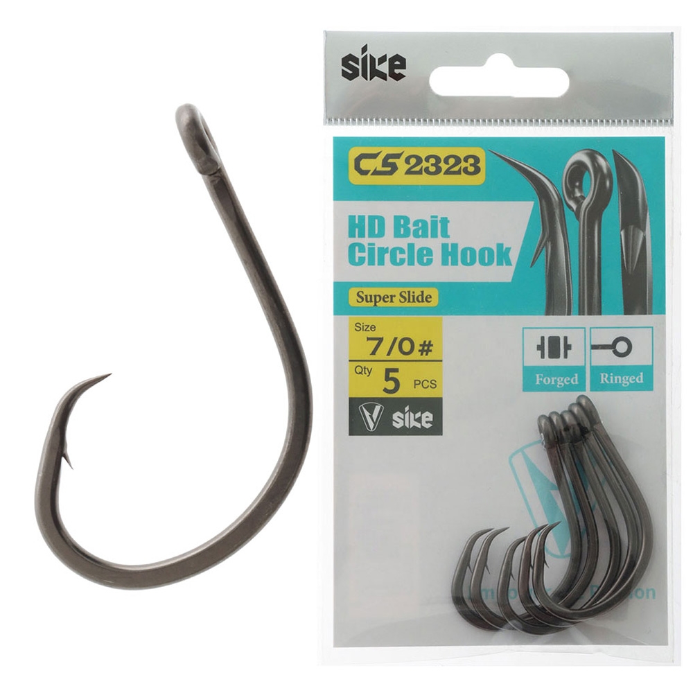 Sike CS2323 Super-Slide HD Bait Circle Hooks 7/0 Qty 5