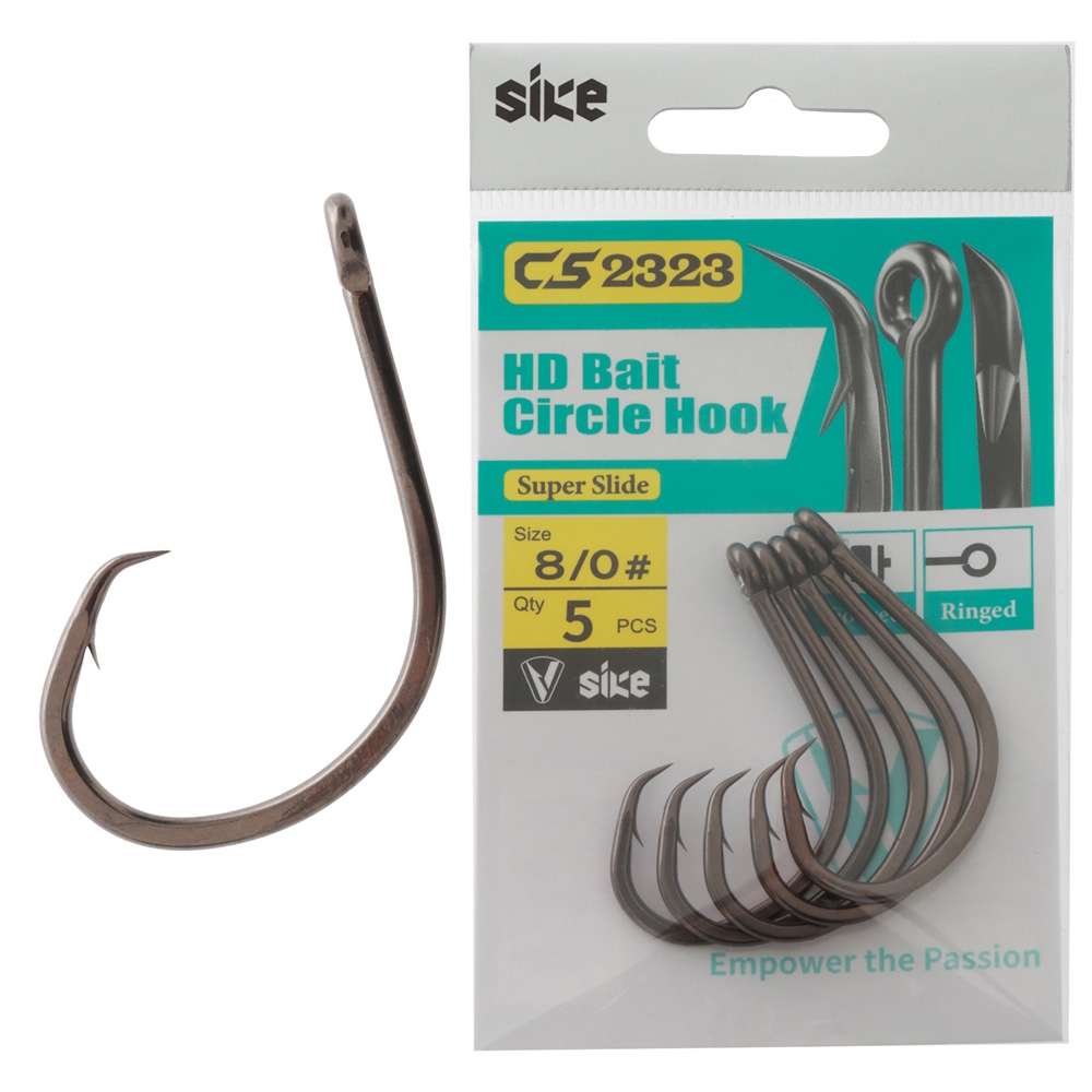 Sike CS2323 Super-Slide HD Bait Circle Hooks 8/0 Qty 5