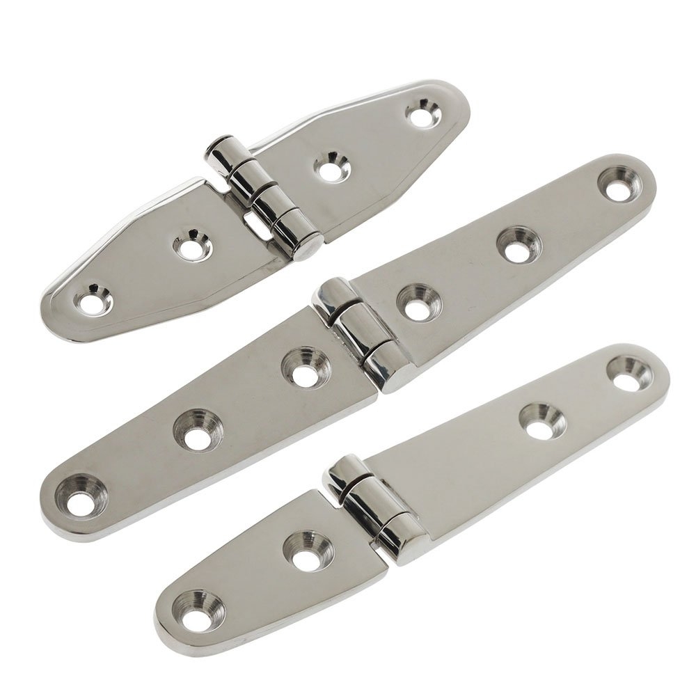 Sinox 316 Polished Stainless Steel Marine Strap Hinge