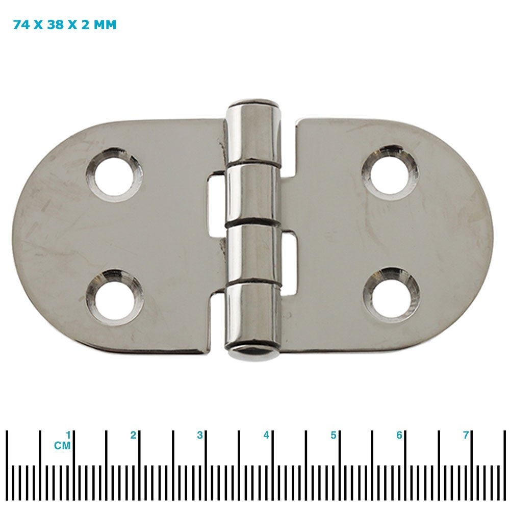 Sinox 316 Polished Stainless Steel Marine Door Hinge