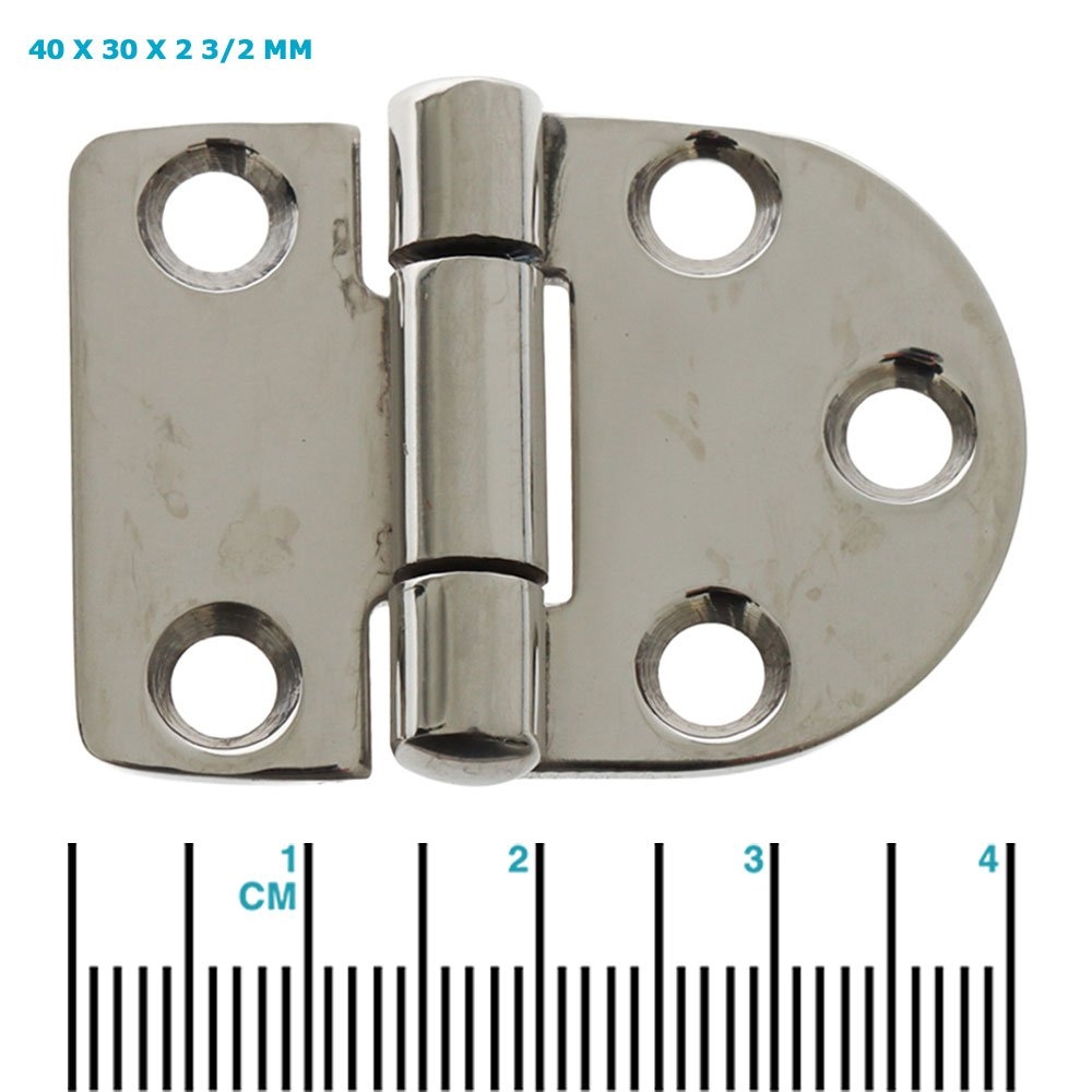 Sinox 316 Polished Stainless Steel Marine Door Hinge