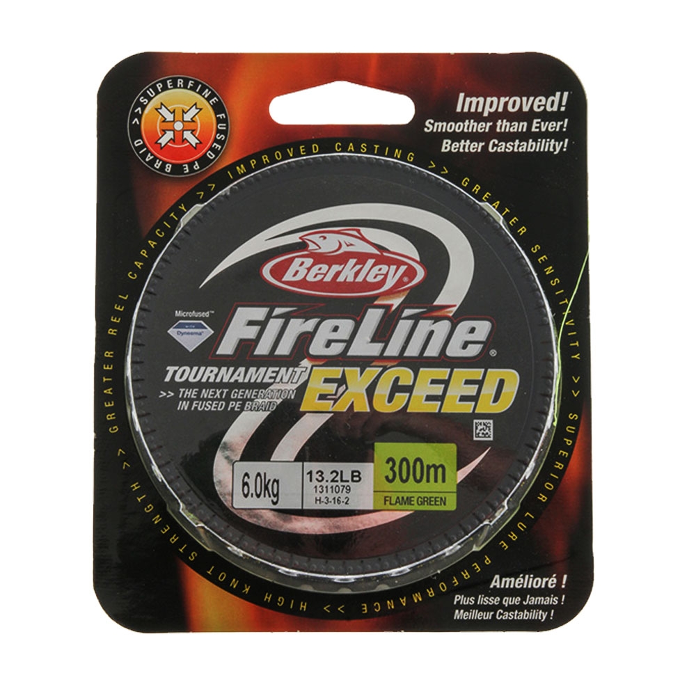 Berkley FireLine Exceed Braid Flame Green 300m 6kg 0.18mm