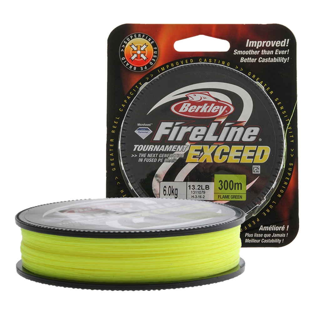 Berkley FireLine Exceed Braid Flame Green 300m 6kg 0.18mm