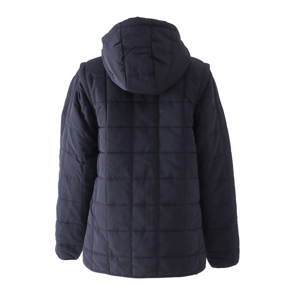 Shimano Black Stealth Zip-Off Sleeve Womens Puffer Jacket
