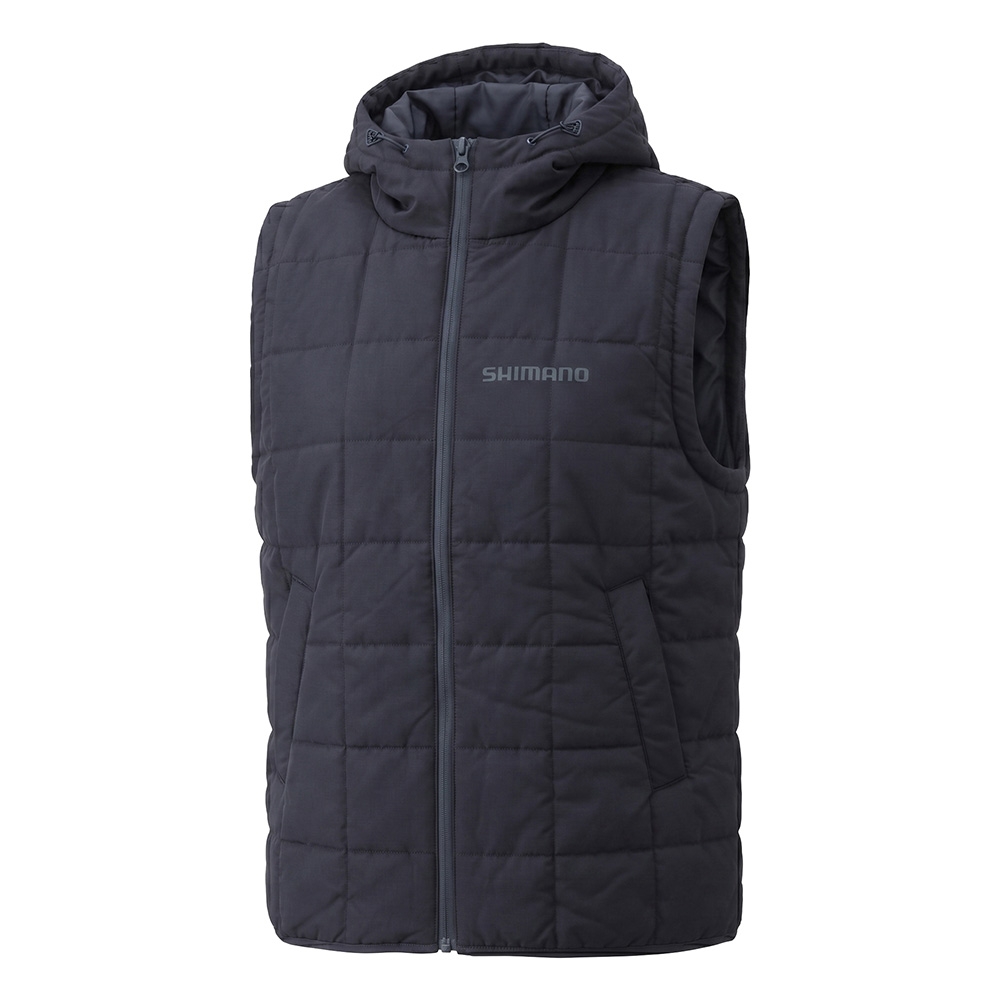 Shimano Black Stealth Zip-Off Sleeve Womens Puffer Jacket