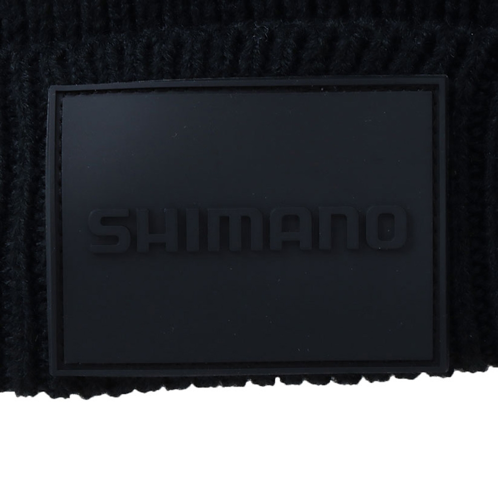 Shimano Black Stealth Pompom Beanie