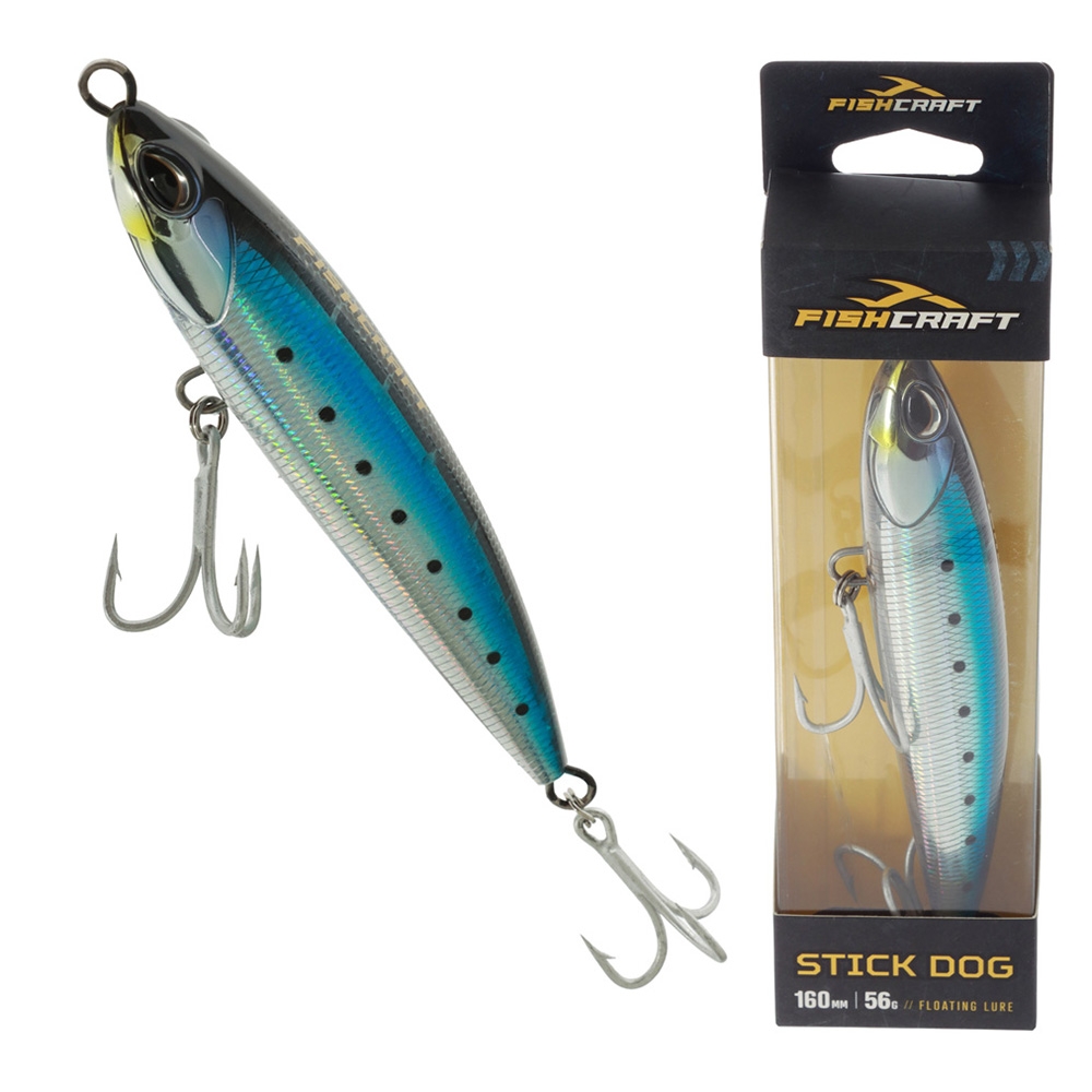 Fishcraft Stick Dog Floating Stickbait 160mm 56g Pilchard