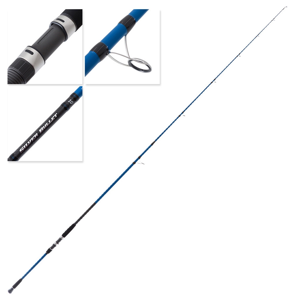 Samaki Silver Bullet Heavy Surf Spin Rod 10ft 12-25lb 2pc