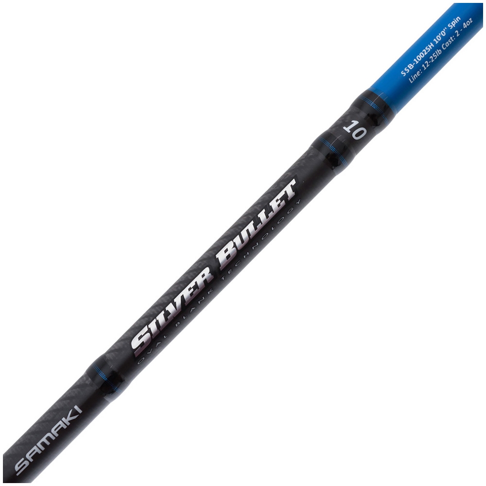 Samaki Silver Bullet Heavy Surf Spin Rod 10ft 12-25lb 2pc