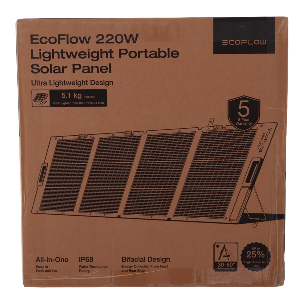 EcoFlow Bifacial Lightweight Portable Solar Panel 220W