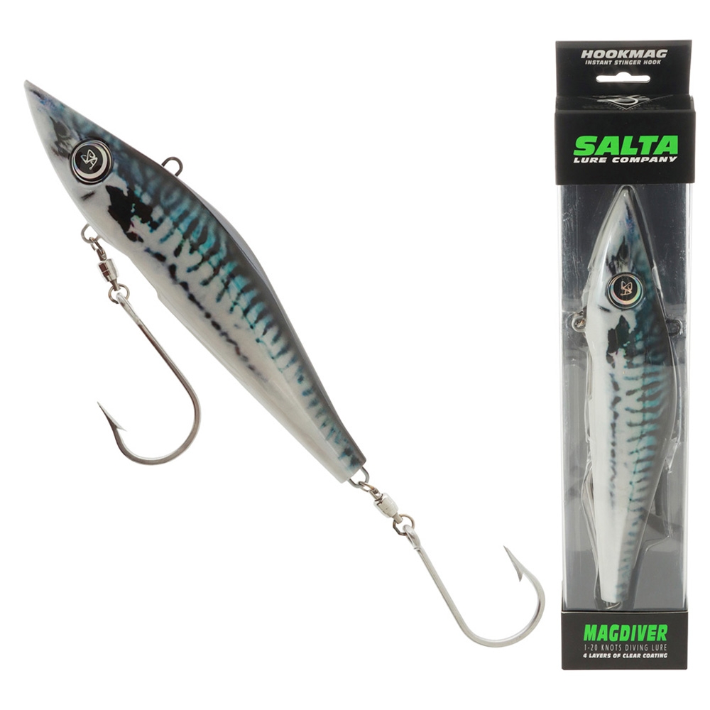 Salta MagDiver All-Speed Tuna Trolling Lure 10in Pearl Mack