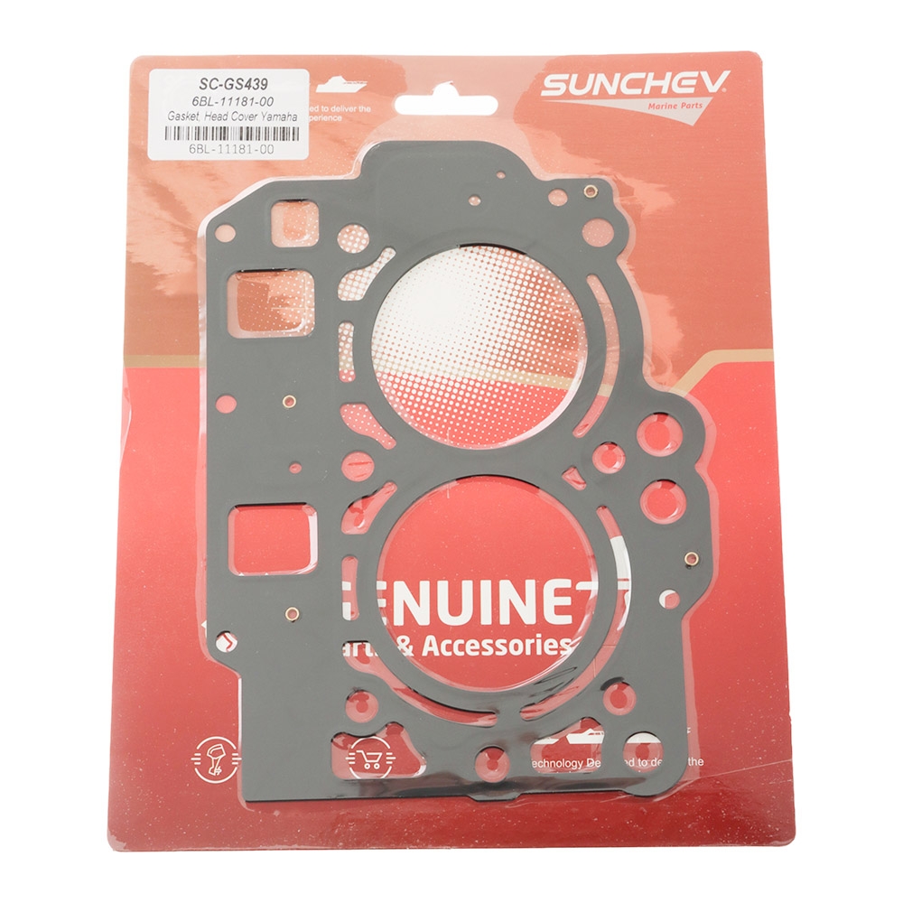 SUNCHEV 6BL-11181-00-00 Cylinder Head Gasket for Yamaha Outboards 25HP